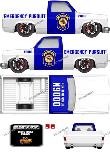 Chevy silverado white - 83, (white