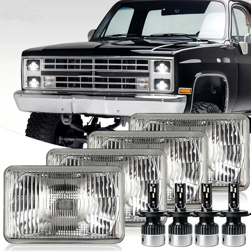 4pcs 4x6 led - led, headlights